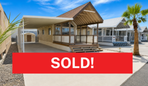 Space #132 -SOLD – 1 Bedroom + Loft, 1 Bath Home Close to Boat Ramp