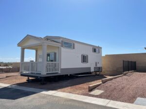 Space #203 – $155,995 – New 1 Bed, 1 Bath Tiny Home Coming Soon!