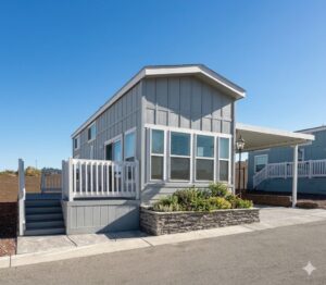 Space #201 – $79,000 – FREE RENT – 1 Bed, 1 Bath with Side Yard – Brand New Home